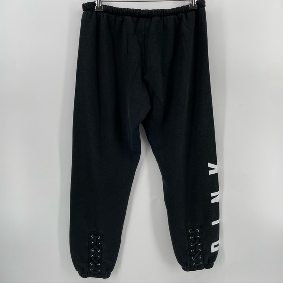 Victoria’s Secret PINK Sweatpants Black Drawstring Loungewear S - Picture 3 of 7